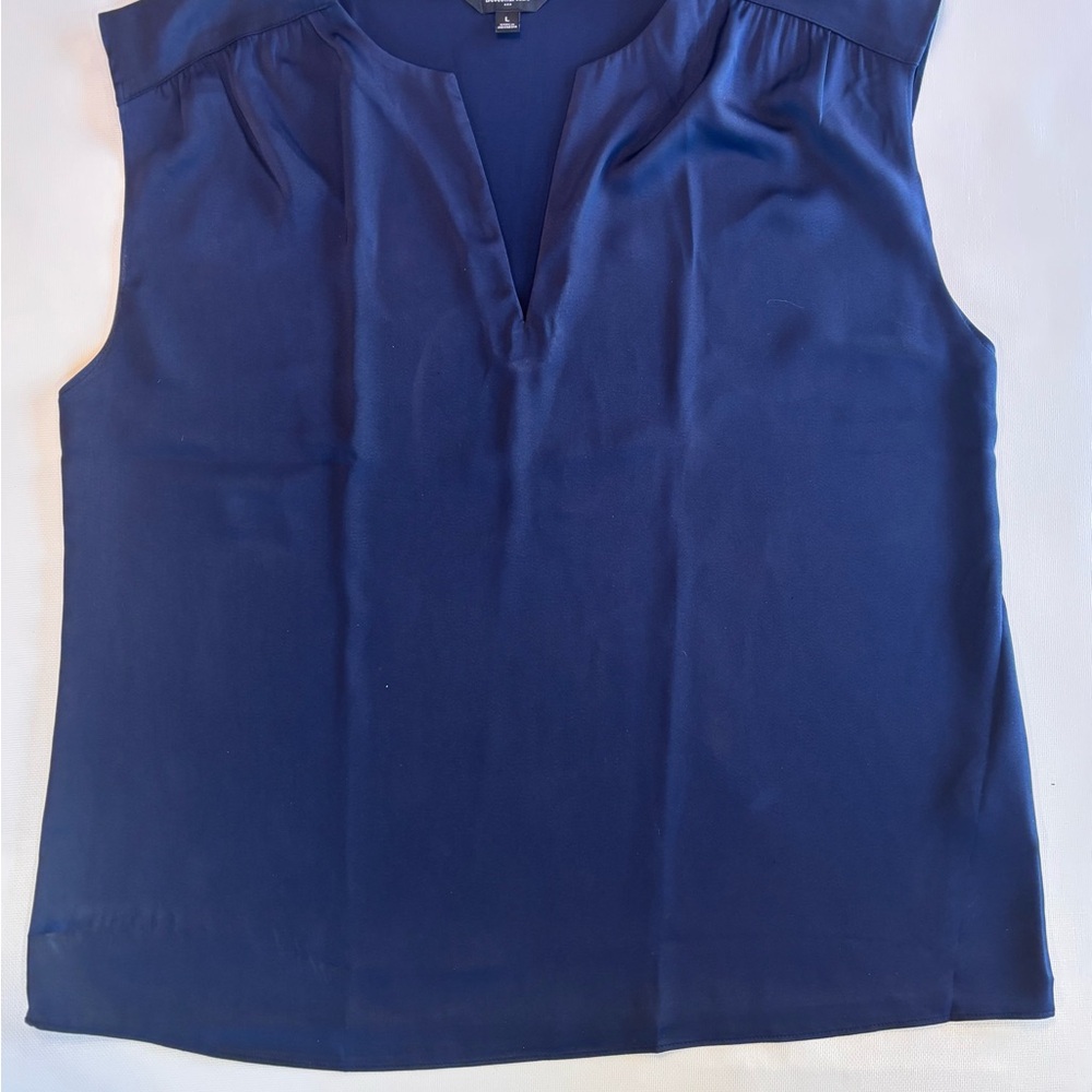 Banana Republic Deep Blue Sleeveless Blouse